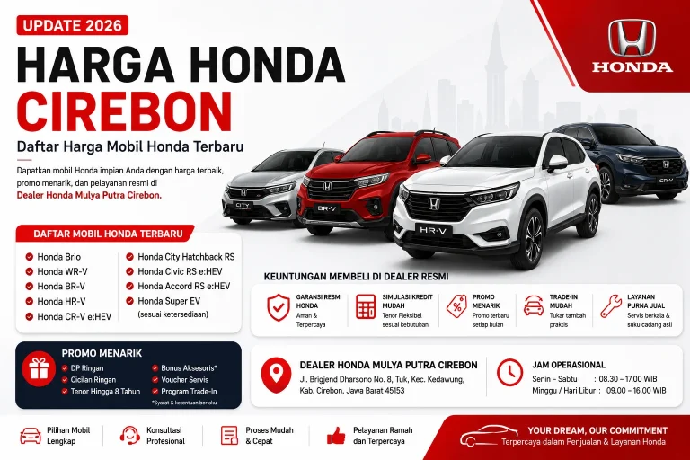 Harga Honda Cirebon Daftar Harga Mobil Honda Terbaru 2026