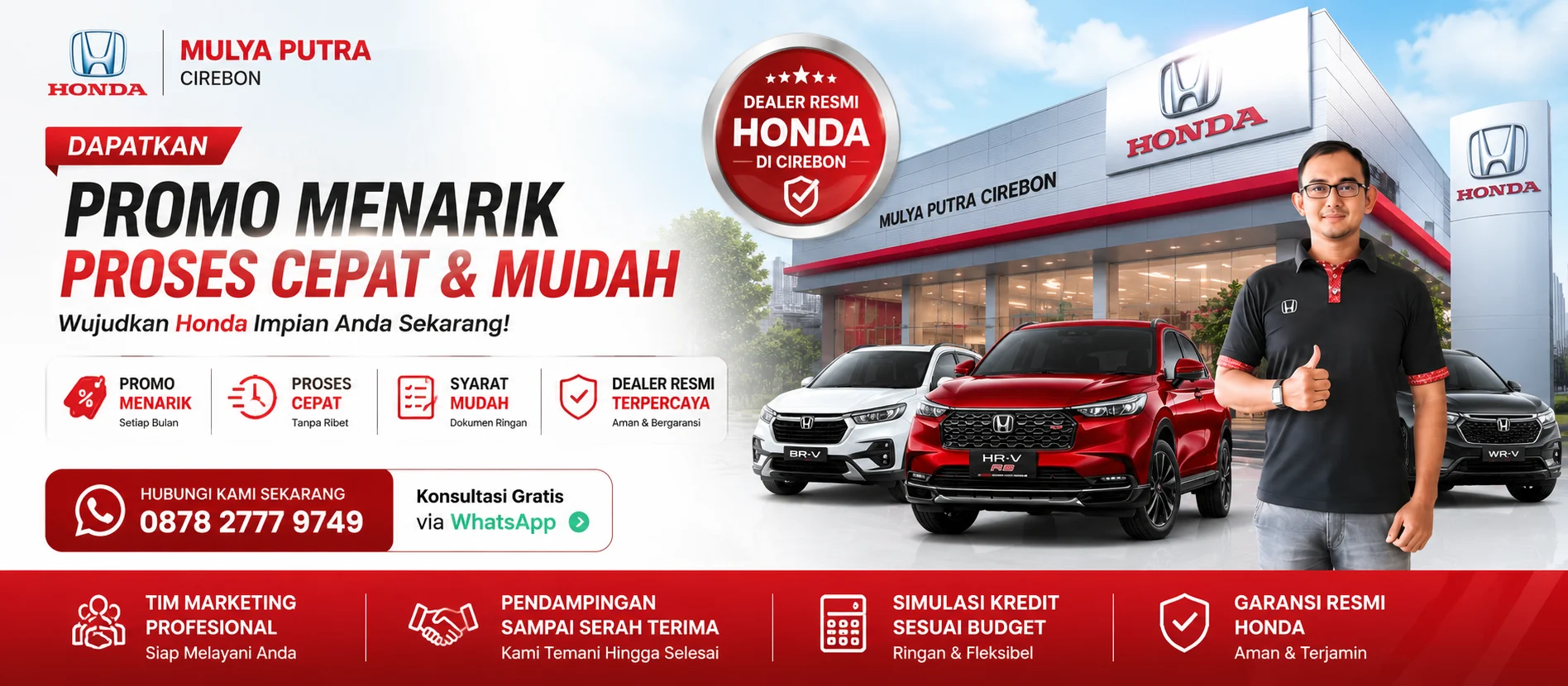 Honda Cirebon - Septian Dody siap membantu pembelian mobil Honda baru di Dealer Honda Mulya Putra Cirebon - Promo Honda Cirebon